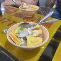 Hoa quả dầm (Fruits with coconut milk) - at 37b nguyen huu huan   at Hanoi Vegan Food Tours in Hanoi