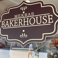 Sign at Mekras Bakerhouse in Kalampaka