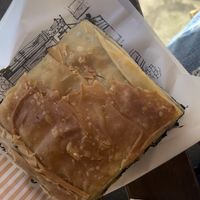 Spinach pie  at Mekras Bakerhouse in Kalampaka