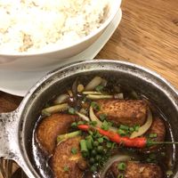 Pepper tofu  at Chay Minh Tâm in Phu Quoc