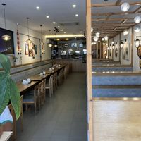 the interior with separated tables available (with „walls“)  at Chay Minh Tâm in Phu Quoc