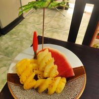 Fruta de cortesía at Pad Thai - Thai Food - ร้านอาหารไทยผัดไทย in Chiang Rai