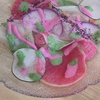 Salad at Popi's Family in Le Havre