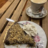 Chocolate and pear tartts  at Popi's Family in Le Havre