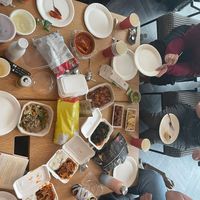 A selection of dishess  at MukBap in London