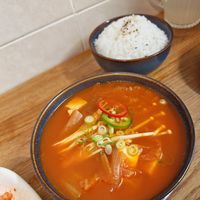 Kimchi stew at MukBap in London