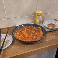 Spicy Rice Cake with Ramen at MukBap in London