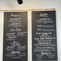 Menu in 12.2022  at Lucky Goose  in Albuquerque