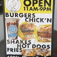 This is outside of their restaurant  at Lucky Goose  in Albuquerque