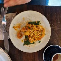 (Was not served this way, the picture was taken after eating some food) at Época in Cartagena