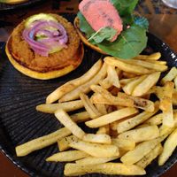 Chips could be substituted by potato wedges instead at Aflora Gastrobar in Brasilia