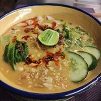 Peanut satay noodles at Noodles Now in Koh Samui