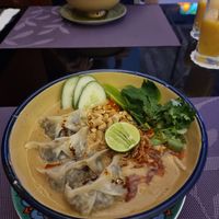 Peanut noodle soup at Noodles Now in Koh Samui