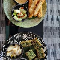 Fried Tofu and garlic leek something, super delicious at Noodles Now in Koh Samui
