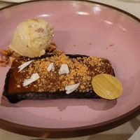 Spicy chocolate peanut butter tart at Kann in Portland