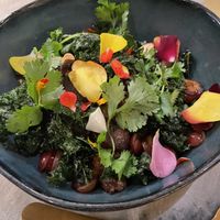 Kale and sweet plantain salad  at Kann in Portland