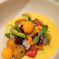 Summer fruit salad. Phenomenal! at Kann in Portland