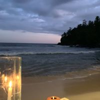 View from the table  at A++ in Mirissa