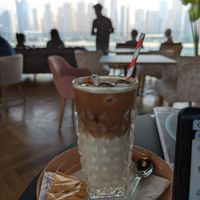 Iced coconut latte at Dolce Green - Bluewaters Island in Dubai