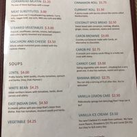 Menu at Living Well Vegetarian Restaurant in Huntingdon