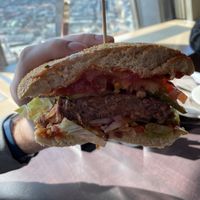 Tower Burger Vegan with Beyond meat  at Sphere Restaurant in Berlin