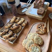 All vegan baked goodss  at Hana Corner Cafe in Tirana