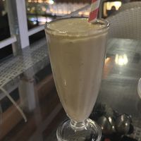 Banana and peanut butter milkshake with soy milk!  at The Tattoo Cafe and Lounge in Jaipur