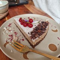 Cake of the day (coconut and coffee) at Onda  in Luxembourg City