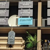 Vegan items labelled at Gelateria La Romana in Dubai