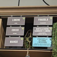 Vegan items labelled at Gelateria La Romana in Dubai