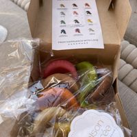 12 flavours in a box.  at Maison Sucrée in Marrakech
