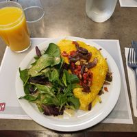 Crossfire omelet with caramelized veg so good at Turning Point in Bryn Mawr