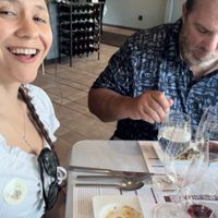 I already ate the tofu short rib, the middle is a mock meat pie, the last is potato avocado and mushrooms it all was Soo tasty!  at Mayo Family Winery in Kenwood