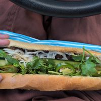 Lemongrass Beef Banh Mi at Đông Hưng Viên Bakery in Westminster