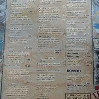 Menu translated to English   at CAFE ESPECIAL in Saarbrucken