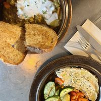 Tageseintopf und Grillgemüse mit Hummus   at Bauart Tagesbar in Waldkirch