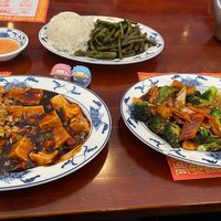 Three meals from the lunch section of the menu.  at Little Bamboo in Belle Vernon