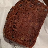 Banana bread with chocolate chips at To Live For in Vancouver