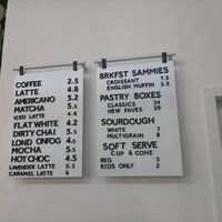 Menu at To Live For in Vancouver