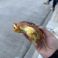 the egg & cheese were perfectly ooey gooey!  at To Live For in Vancouver