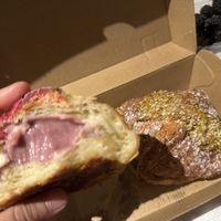 Raspberry croissant 🥐 with raspberry filling wow 🤩   at To Live For in Vancouver