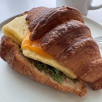 Breakfast croissant   at To Live For in Vancouver