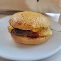 English muffin breakfast sandwich at To Live For in Vancouver