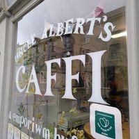 The outside of the café (August 2024) at Borth Cafe - Uncle Albert's Ice Cream Emporium in Borth