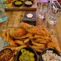 Vegan Fish and Chips at Ice  in Bury St Edmunds