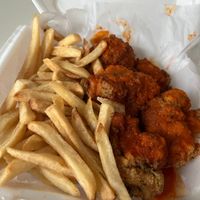 The HUGE cauliflower wings! at Convenient Vegan in Cleveland