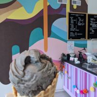 Vegan black sesame Oreo at Creamery X in Toronto