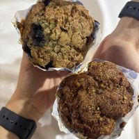 Blueberry & Banana Walnut muffins  at The Muffin Man in Siem Reap
