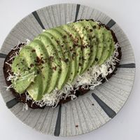 Tosta con aguacate y queso vegano   at Toc Toc in Tenerife