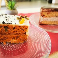 Carrot cake. Verry good. at Toc Toc in Tenerife